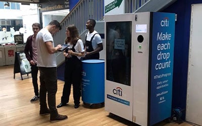Recyclever on Tour with AIA Worldwide and Citi Bank with Reverse Vending Machine